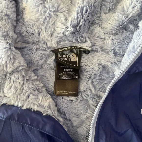 The North Face Jacket Womens XS PurpleFull Zip Fleece Lined Faux Fur - Picture 3 of 6